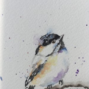 Chickadee Watercolor