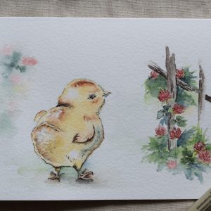 Baby Chick Printed Card